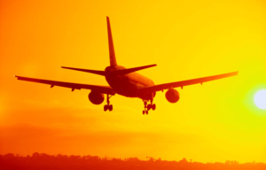 Flygplan som landar